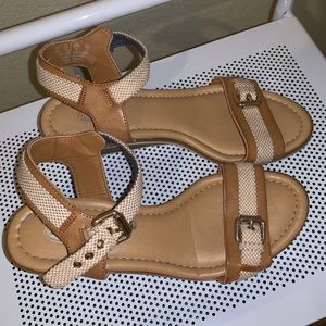 Nude Patterned Wedges